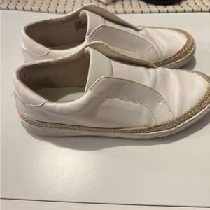 Women's White Slip-On Espadrille Sneakers Steve Madden  sz 9.5